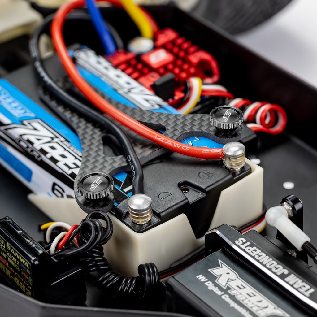 4-40 Future Thumb Nut W/ Set Screw 2Pc - Blue