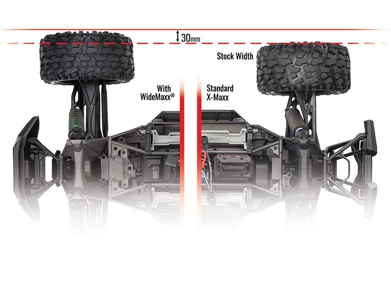 Traxxas X-Maxx WideMaxx Suspension Kit - Red