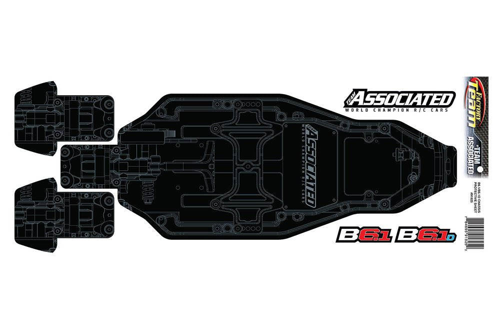 Associated B6.1/B6.1D Ft Chassis Protective Sheet