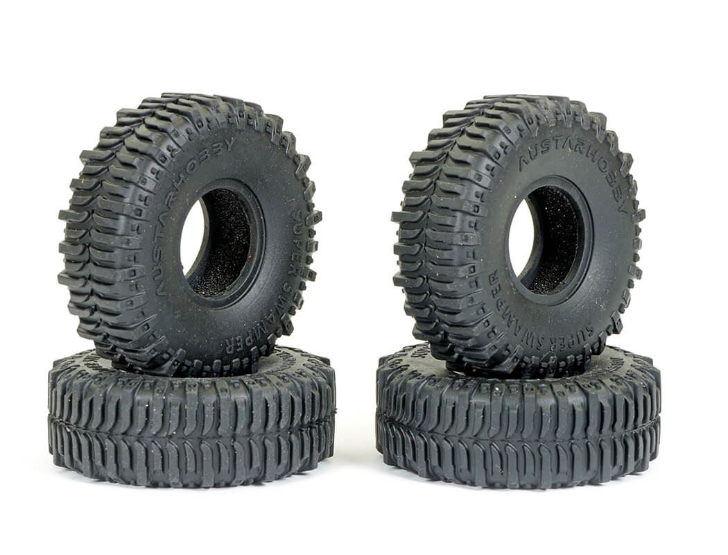 Fastrax Trx-4M Super Swamper Tyre & Foam Set (4Pc) 60X21Mm
