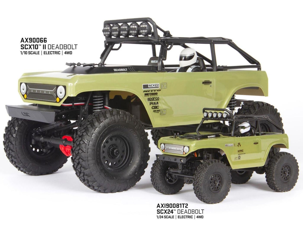 Axial SCX24 Deadbolt 1/24th Scale Electric 4WD RTR Green - AXI90081T2