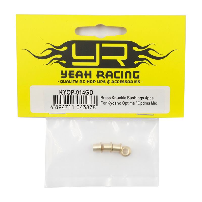 Yeah Racing Brass Knuckle Bushings 4pcs For Kyosho Optima / Optima Mid /Javelin