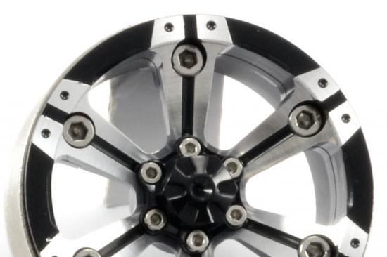 FASTRAX 1.9" HEAVY DUTY SPLIT 6-SPOKE ALLOY BEADLOCK WHEELS (x2)