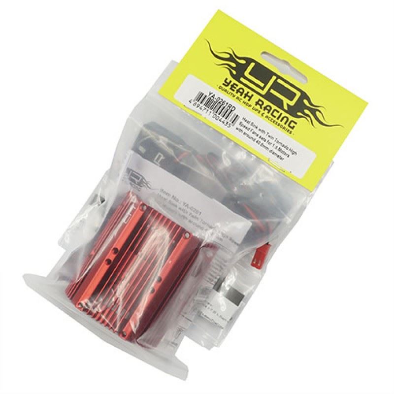 Yeah Racing Heat Sink with Twin Tornado High Speed Fans sets for 1:8 Motors