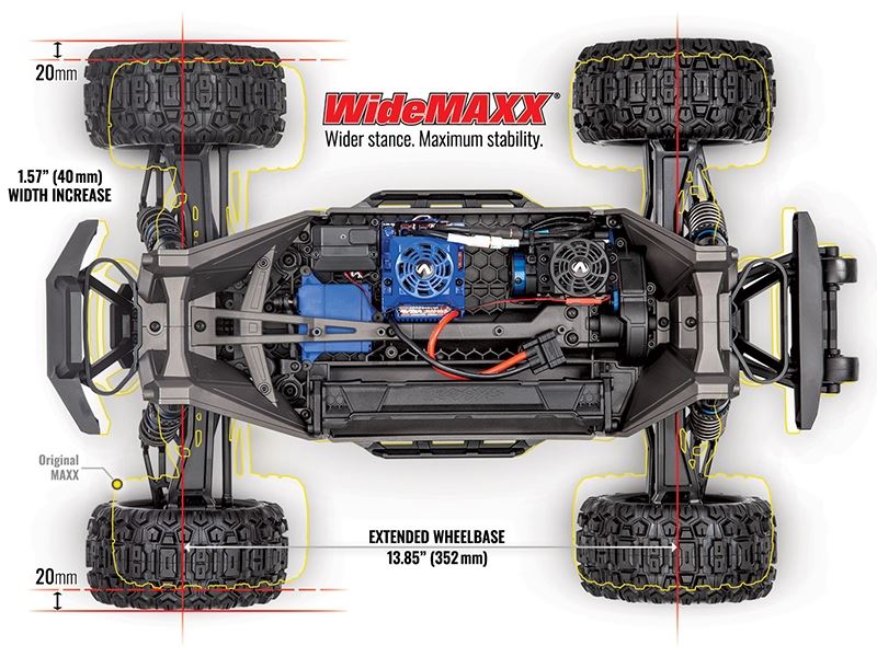 Traxxas WideMaxx Monster Truck - Blue