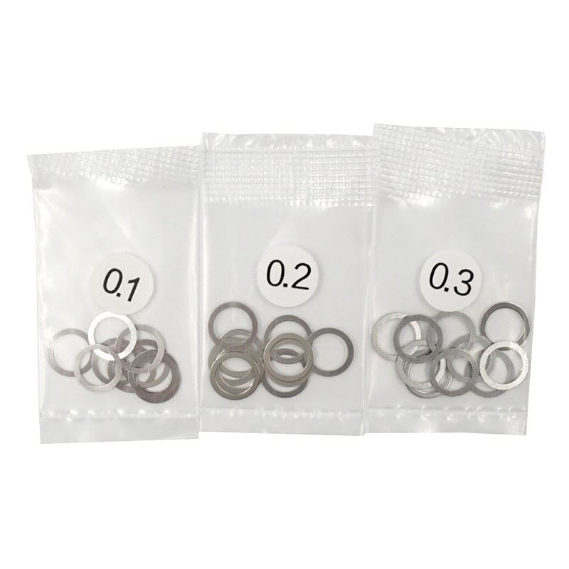 Yeah Racing 6x8mm Stainless Steel Spacer Set 0.1 0.2 0.3mm