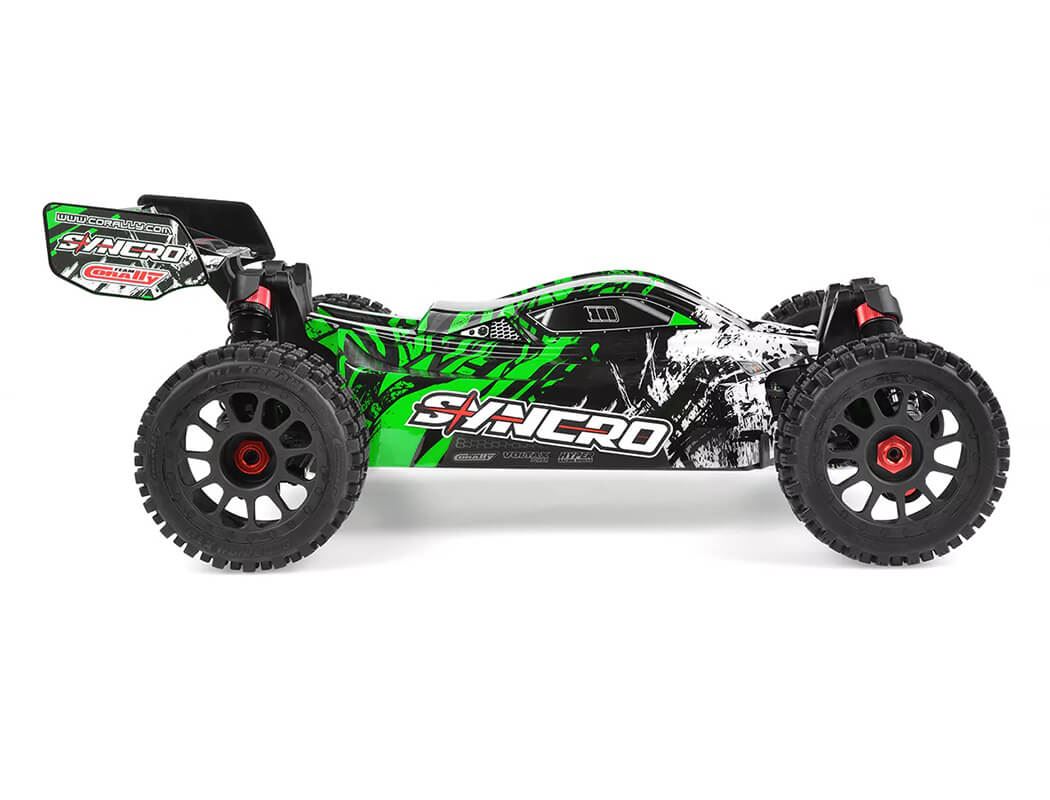 Corally Syncro-2 1/8 Brushless 3-4S Basher Buggy Rtr - Green