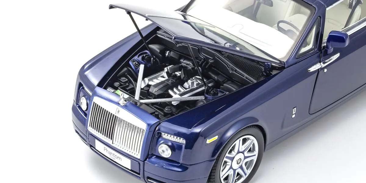 Kyosho 1:18 Rolls-Royce Phantom Coup? 2008 Blue Metallic