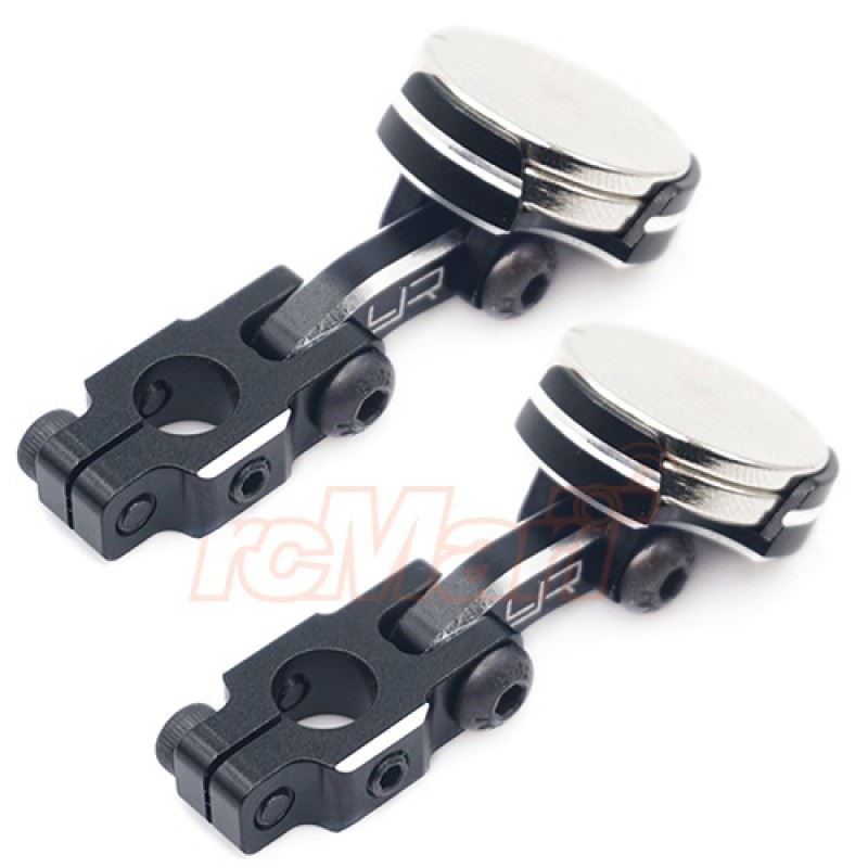 Yeah Racing Aluminium CNC Magnetic Invisible Body Mounting System 2pcs Black