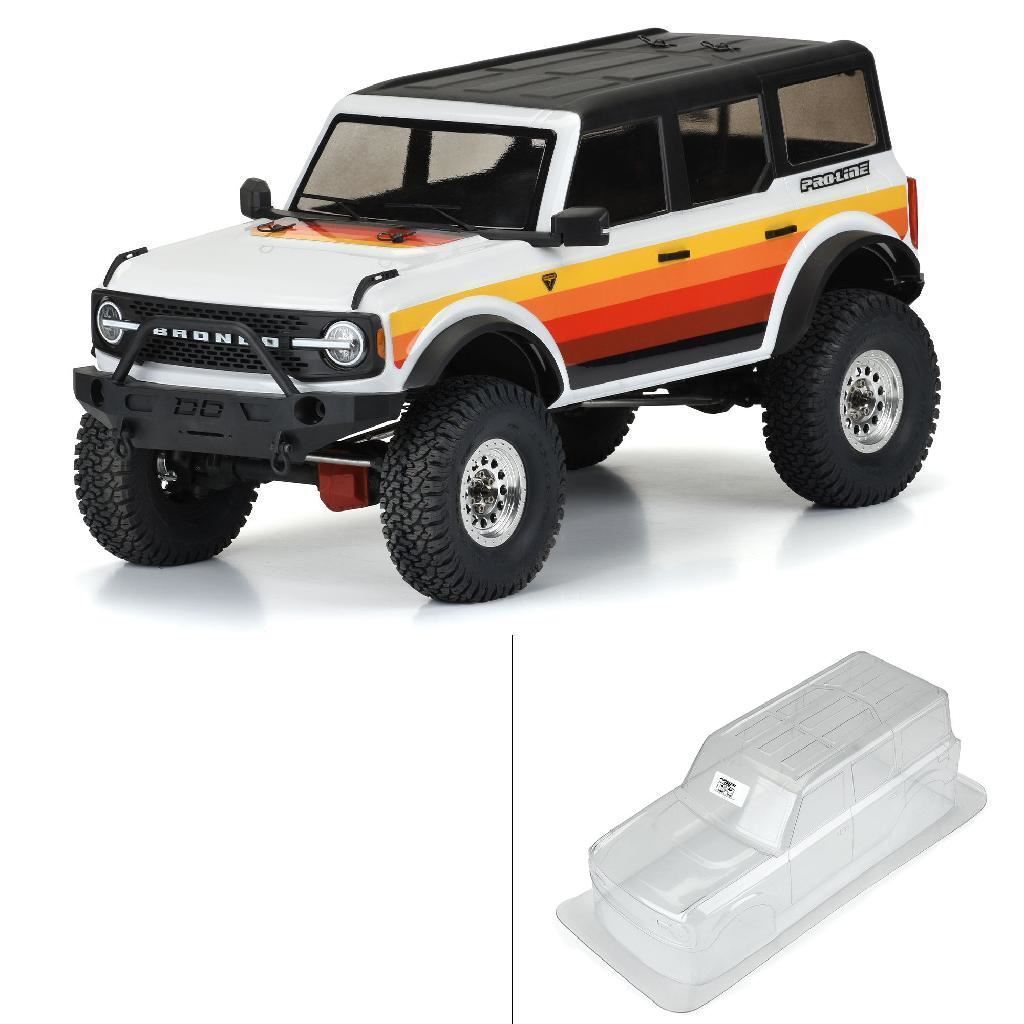 Proline 1/10 2021 Ford Bronco Clear Body Set 12.3In Wheelbase: Crawle
