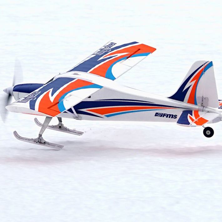 Fms 1400Mm Kingfisher Pnp With Wheels,Floats,Skis And Flaps