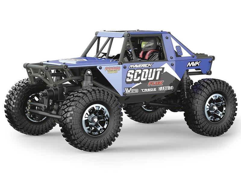 Scout-24 Flux 1/24Th Rock Crawler - Blue