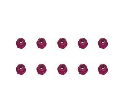 Anderson Alum. Nylon Nut 3mm Red (10pcs/Bag)