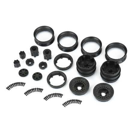 Proline 1/10 Carbine Front/Rear 1.9In 12mm Rock Crawler Wheels (2) Bl