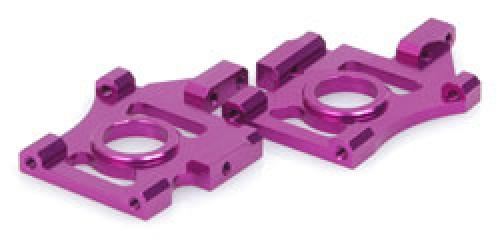 Schumacher Alloy Diff Mounts; purple - Mi2 E.C. pr