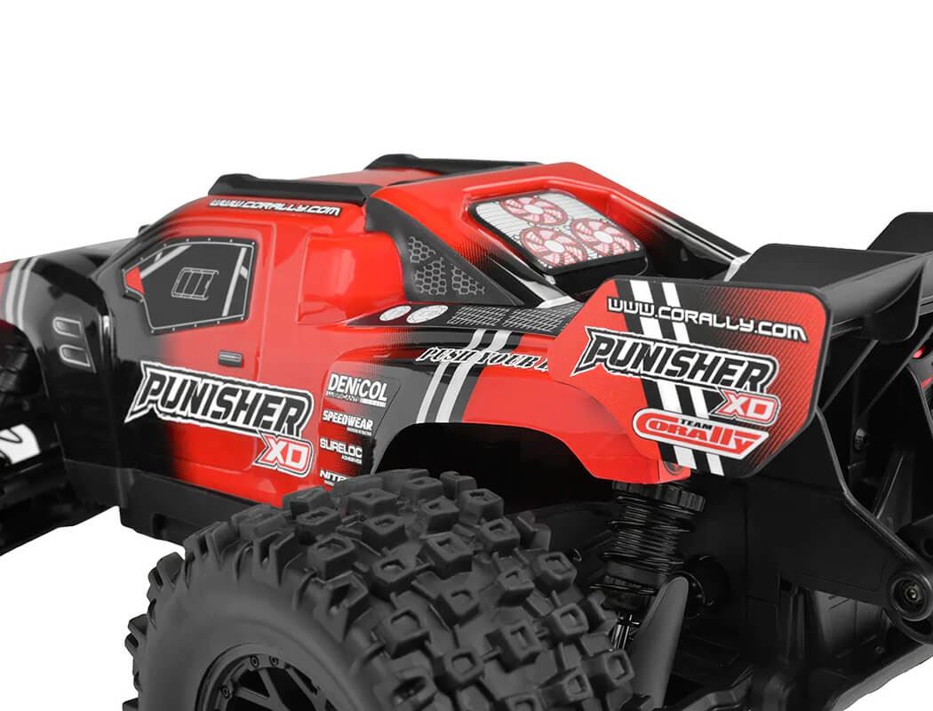 Corally Punisher Xd Rtr Truck - Red