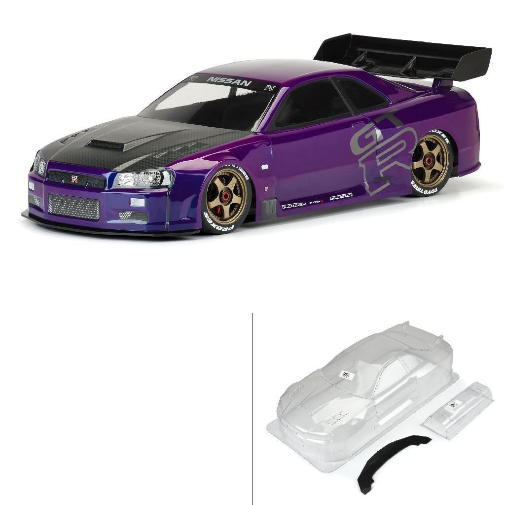 PRM 1/7 2002 Nissan Skyline GT-R R34 Clear Body: ARRMA Infractio