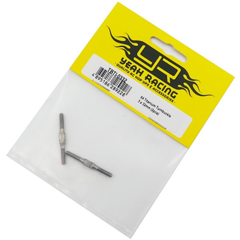 Yeah Racing 64 Titanium Turnbuckle 3x32mm 2pcs