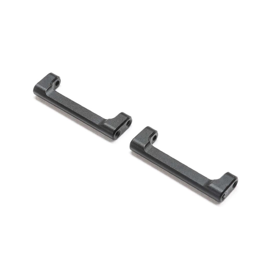 Losi Aluminum Crossbar, Shock Mount, Black: Mini Lmt (2)
