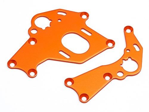HPI Motor Mount Set (Left/Right/Orange)