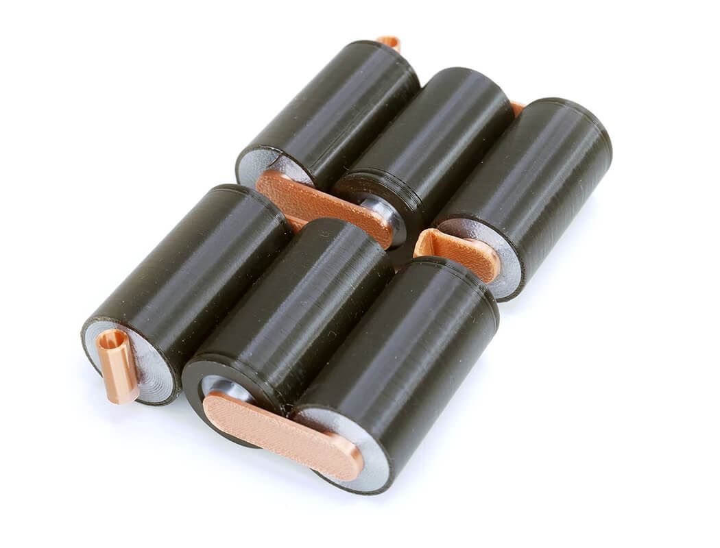 Centro Vintage Dummy 6 Cells Pack W/Hardware (3D Printed)