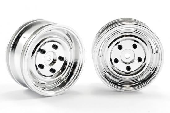FTX OUTBACK STEEL LOOK LUG WHEEL (2) - CHROME