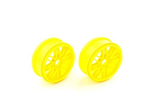 TT 1:8 Multi Spoke Wheels 17mm Hex - Yellow