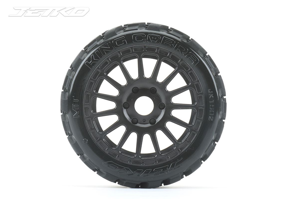 Jetko Ex King Cobra 1:8 Belted Rally Tyres Black Wheels 17Mm Hex (2)