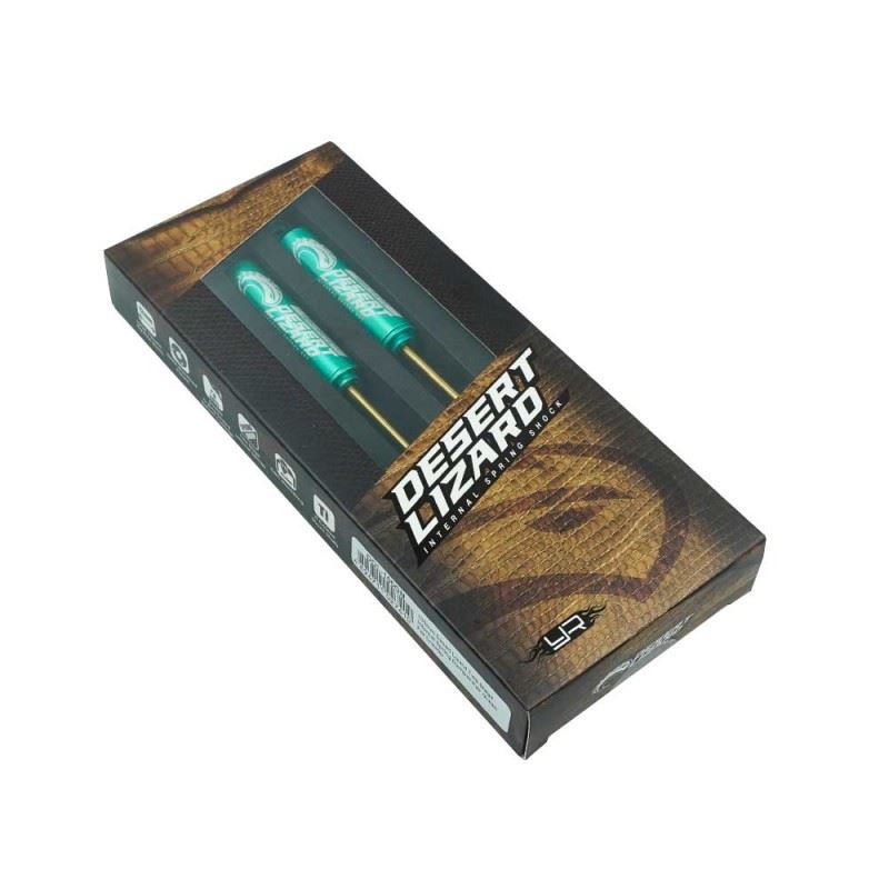 Yeah Racing 100mm Desert Lizard Two Stage Internal Spring Damper Pair Green For Crawler