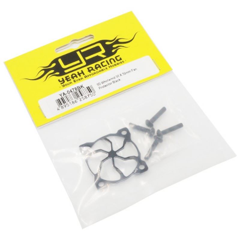Yeah Racing 3D Whirlwind 30 X 30mm Fan Protector Black