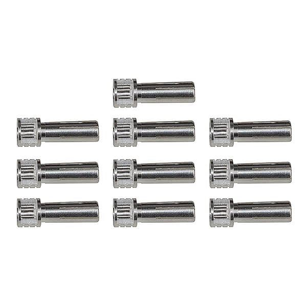 REEDY GRIP BULLET CONNECTORS SILVER 5mm x 14mm (10)