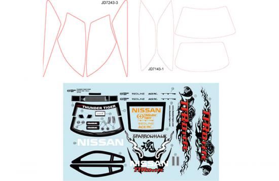TT Taed 350Z D Decals 190mm