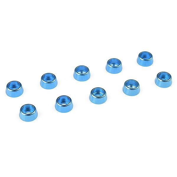 Corally Aluminium Washer For M2.5 Socket Head Screws Od=7mm Blue 10Pcs