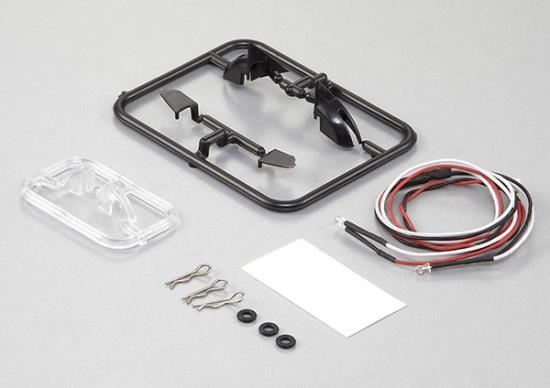 KILLERBODY WING MIRROR "D" W/LED UNIT SET 1/10 TOURING CA