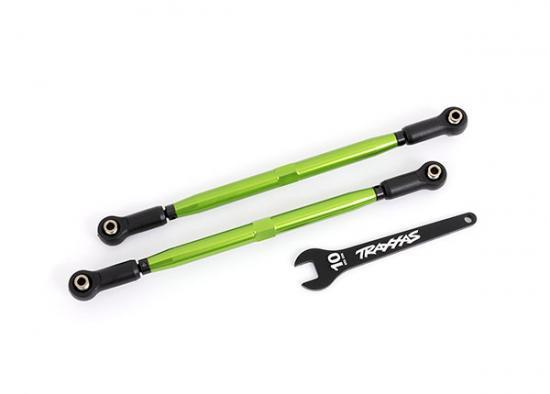 Traxxas X-Maxx WideMaxx Front Toe Links - Tubes Green Anodized (2)