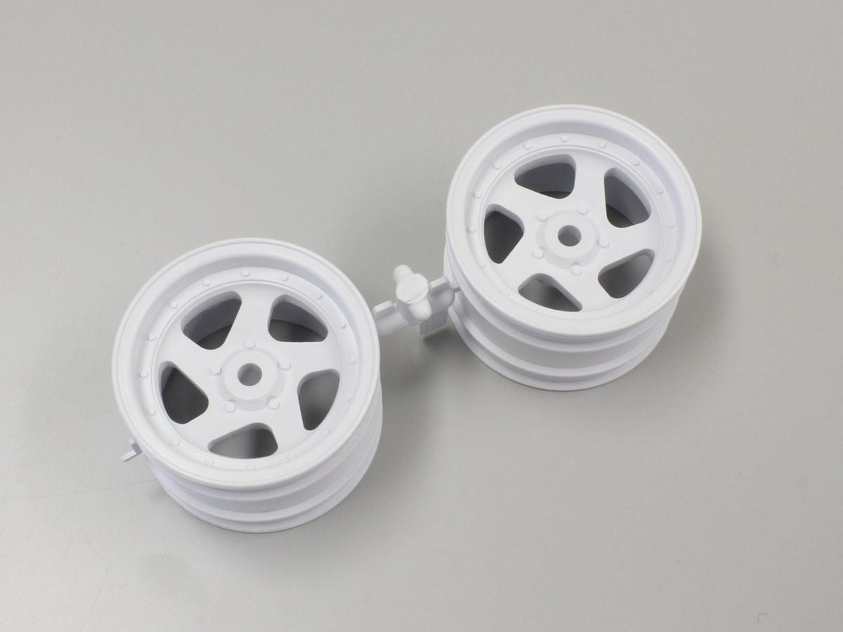 Kyosho Optima White 1.7 Inches 5 Spokes Wheel (2)