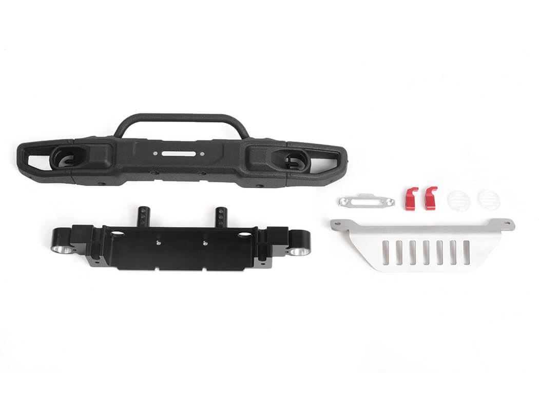 RC4WD OEM WIDE FRONT WINCH BUMPER W/ STEERING GUARD FOR AXIAL 1/10 SCX10 III JEEP (GLADIATOR/WRANGLE