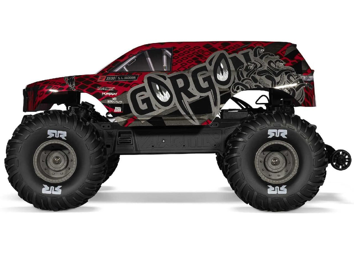 Arrma 1/10 Gorgon 223S 2Wd Rtr Monster Truck, Red/Black
