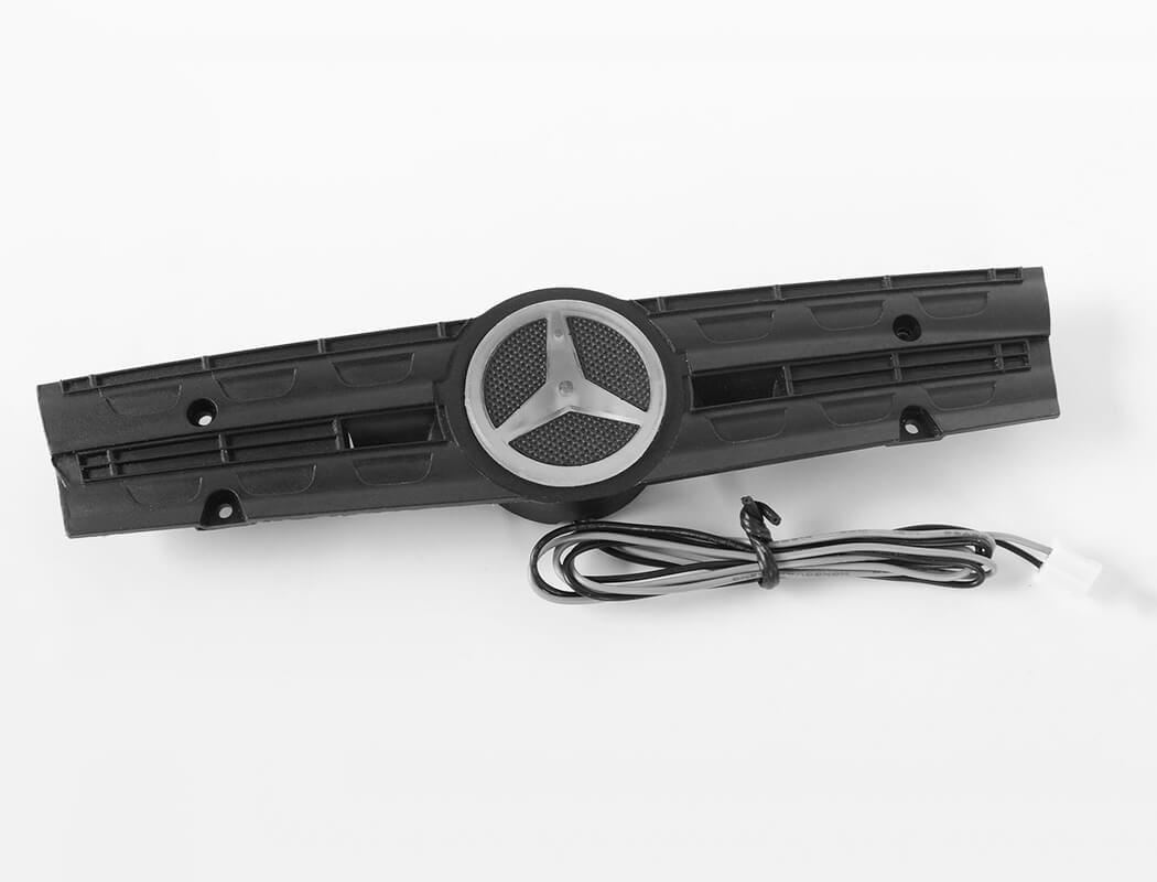 RC4WD AMBIENT LIGHT GRILL LOGO W/STROBE EFFECT UNIT FOR MERCEDES-BENZ AROCS 3348 6X4 TIPPER TRUCK(A)