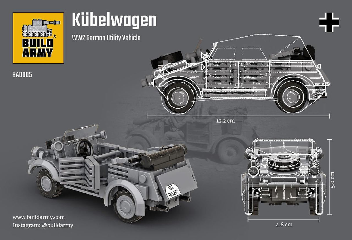 Build Army Kubelwagen Car