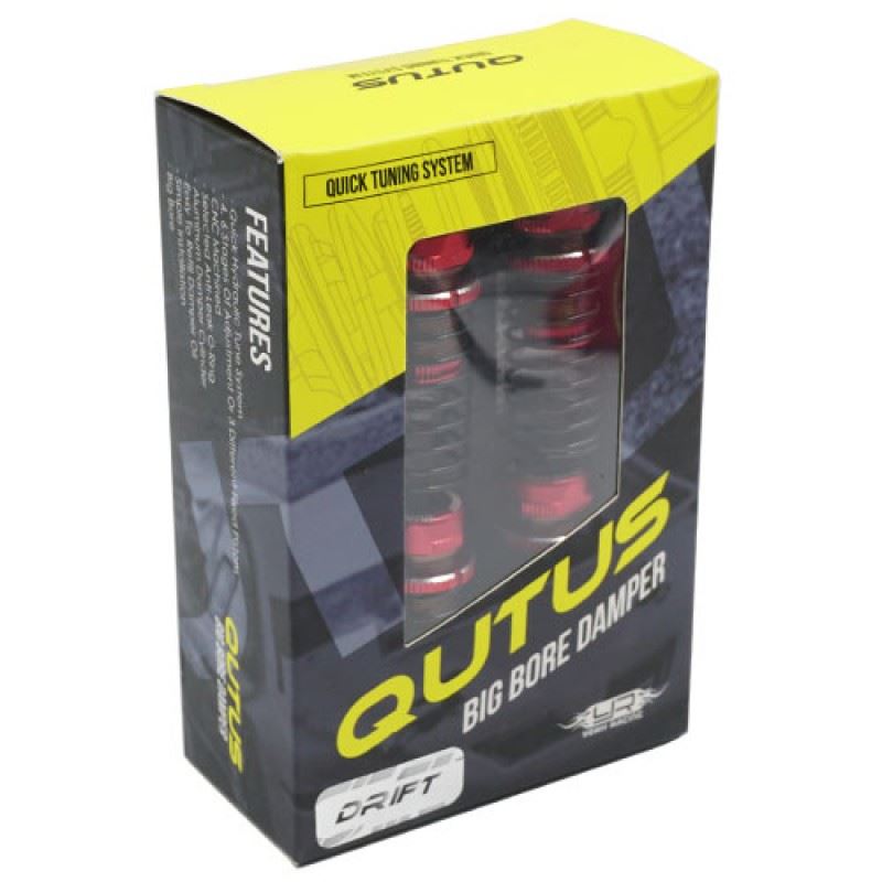 Yeah Racing QUTUS Slider 55mm Damper Set for 1/10 RC Drift Car Red