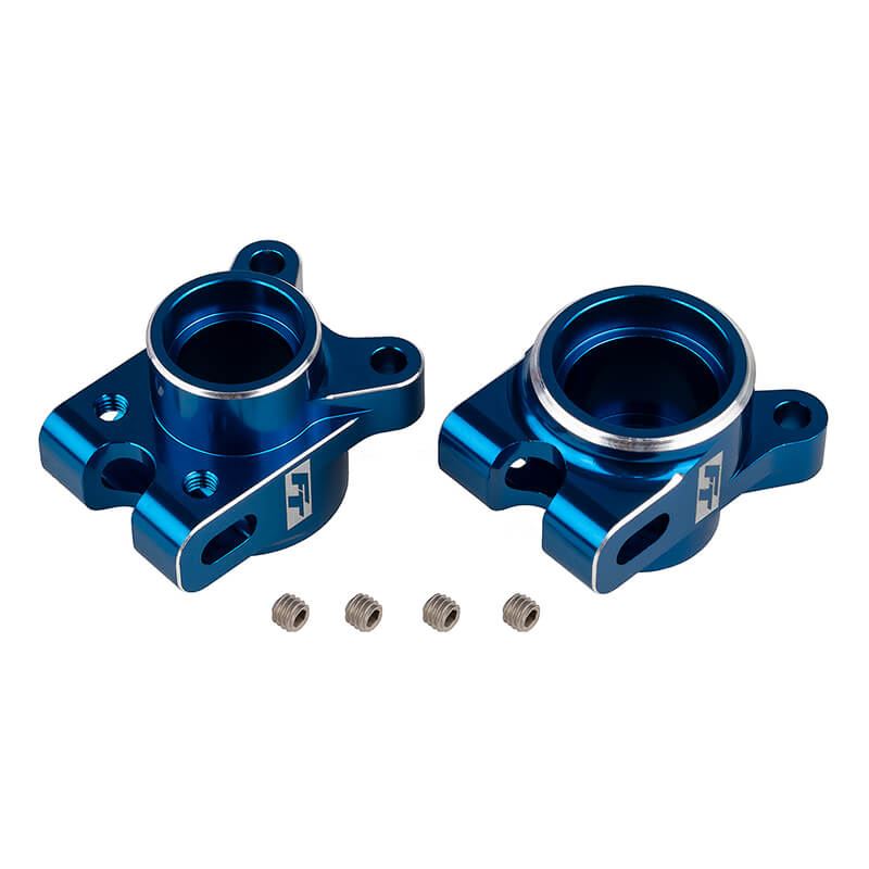 Team Associated Ft Rc10B7 Rear Hub Set Blue Aluminium