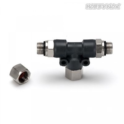 Hobbynox Airbrush T-Coupler G1/8 - 1 Female Block Nut