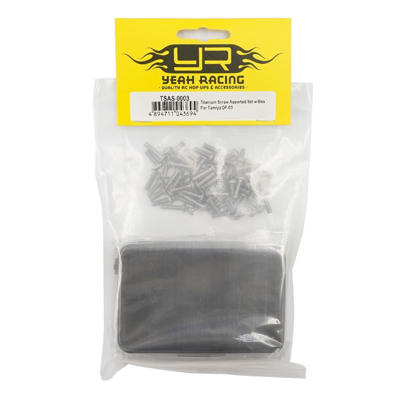 Yeah Racing Titanium Screw Assorted Set w/Box For Tamiya DF-03