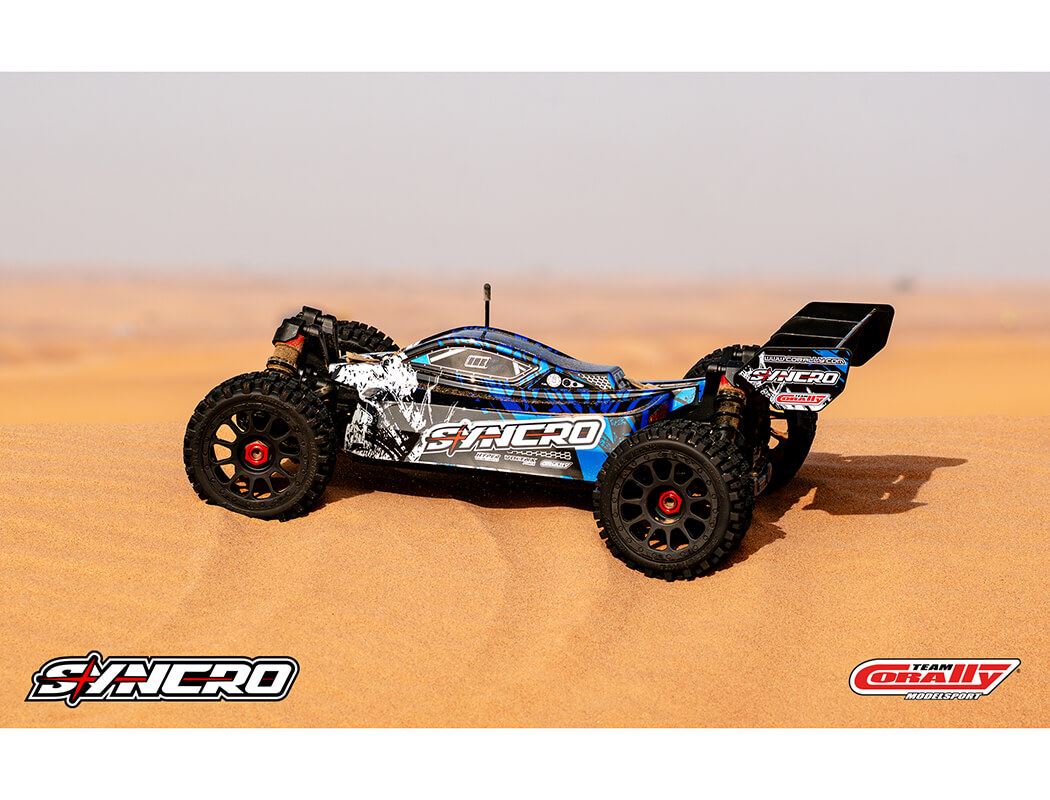 Corally Syncro-2 1/8 Brushless 3-4S Basher Buggy Rtr - Blue