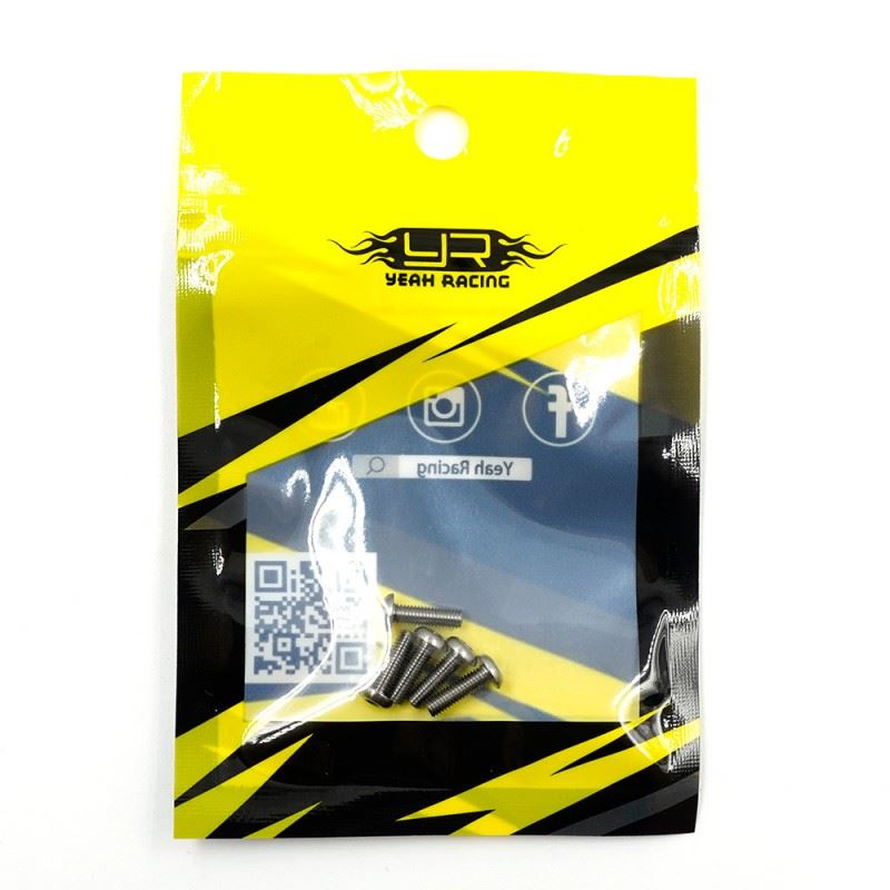 Yeah Racing Titanium Tc4 M3X10Mm High Precision Button Head Socket Screw 5 Pcs