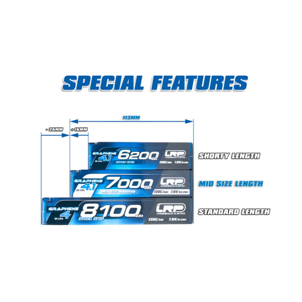 Lrp Lipo 7000Mah G4.1 Hv Mid Size - 7.6V