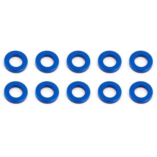 ASSOCIATED BALLSTUD WASHERS 5.5 x 1.0mm BLUE ALUMINIUM x10