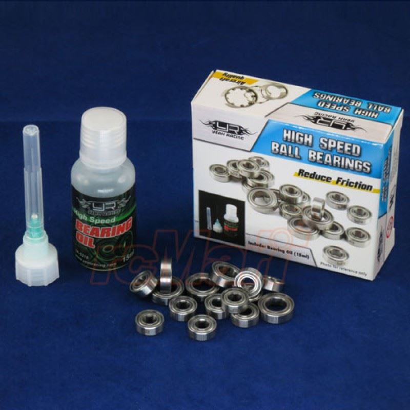 Yeah Racing RC PTFE Bearing Set with Bearing Oil For 3Racing Sakura D4 RWD