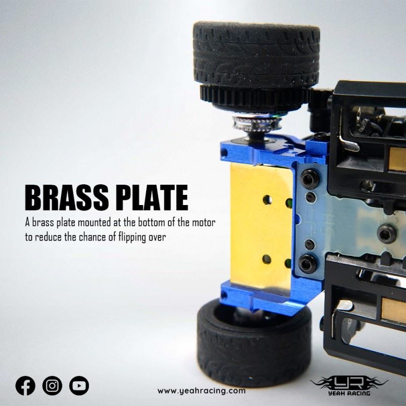 Yeah Racing Aluminum Motor Mount 90-94Mm(Lhm / Rm) For Kyosho Mini-Z Mr-03/Mr-04